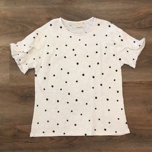 Zara girls polka dot shirt